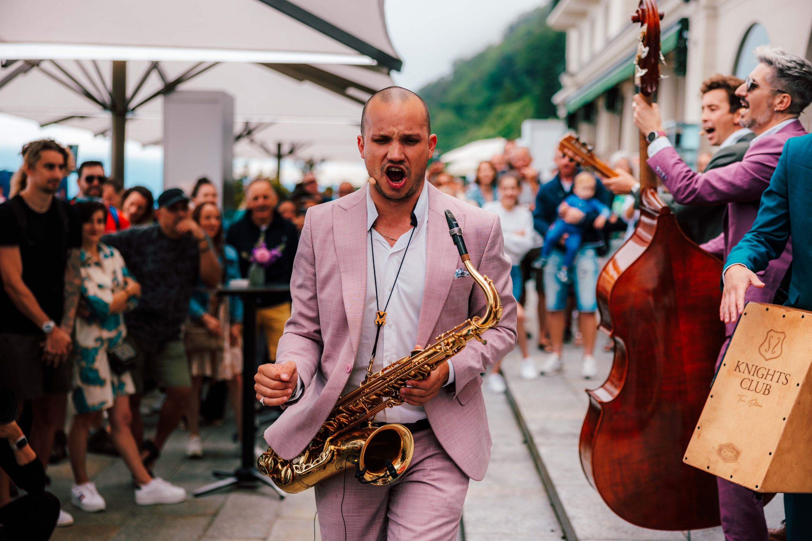 Die Band Knightsclub.vip sorgt für Stimmung beim Jubiläum Bürgenstock 150 Jahre