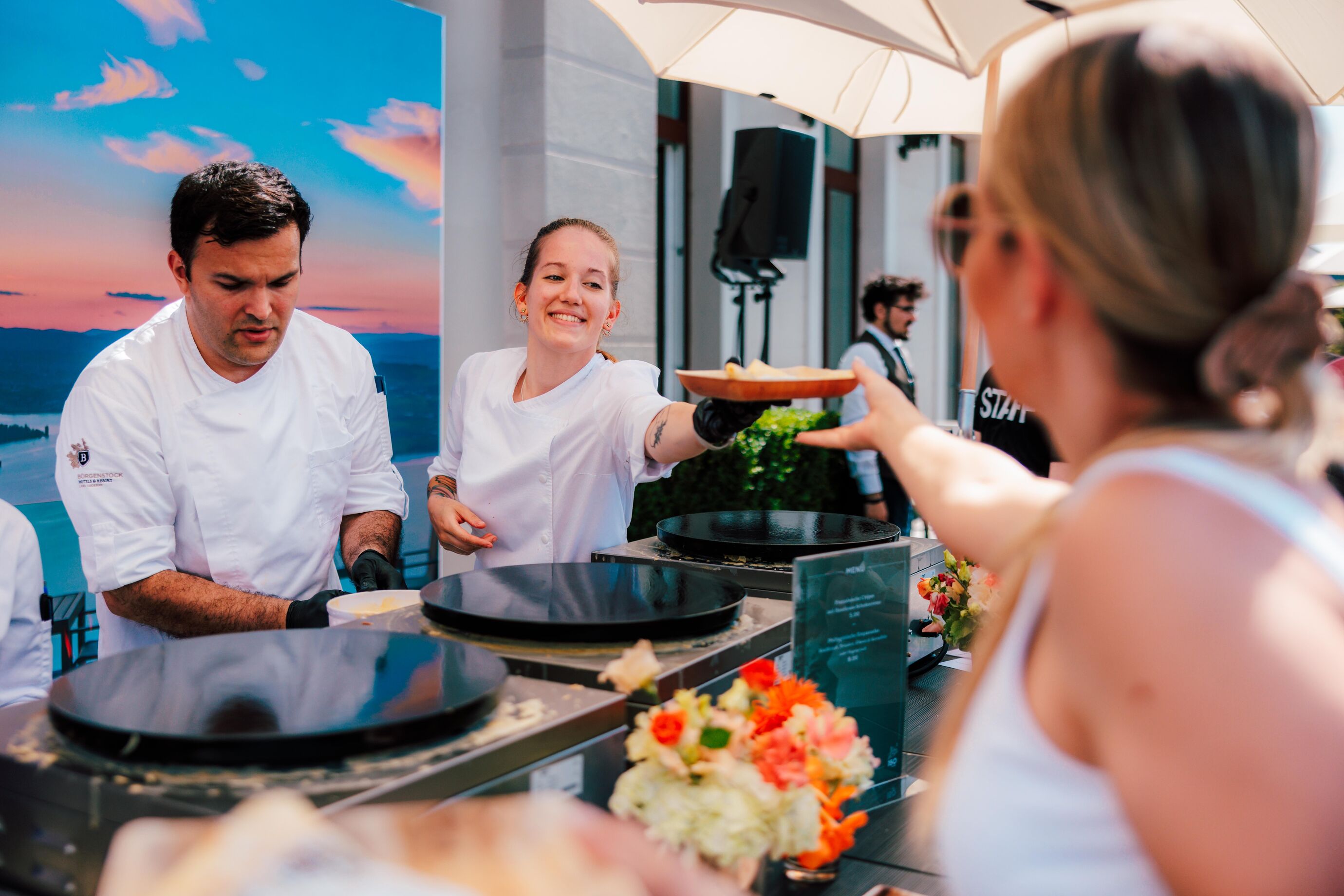 Live-Cooking Show beim Bürgenstock Jubiläumsfest
