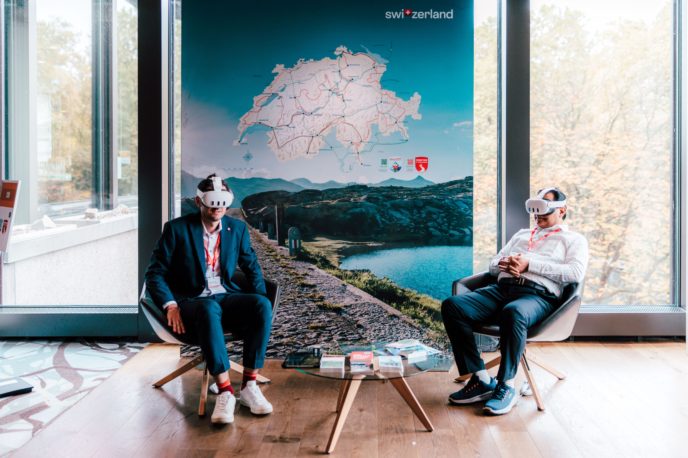 Eventfotograf Zürich – Teilnehmer mit VR-Brillen beim Anlass von Zürich Tourismus