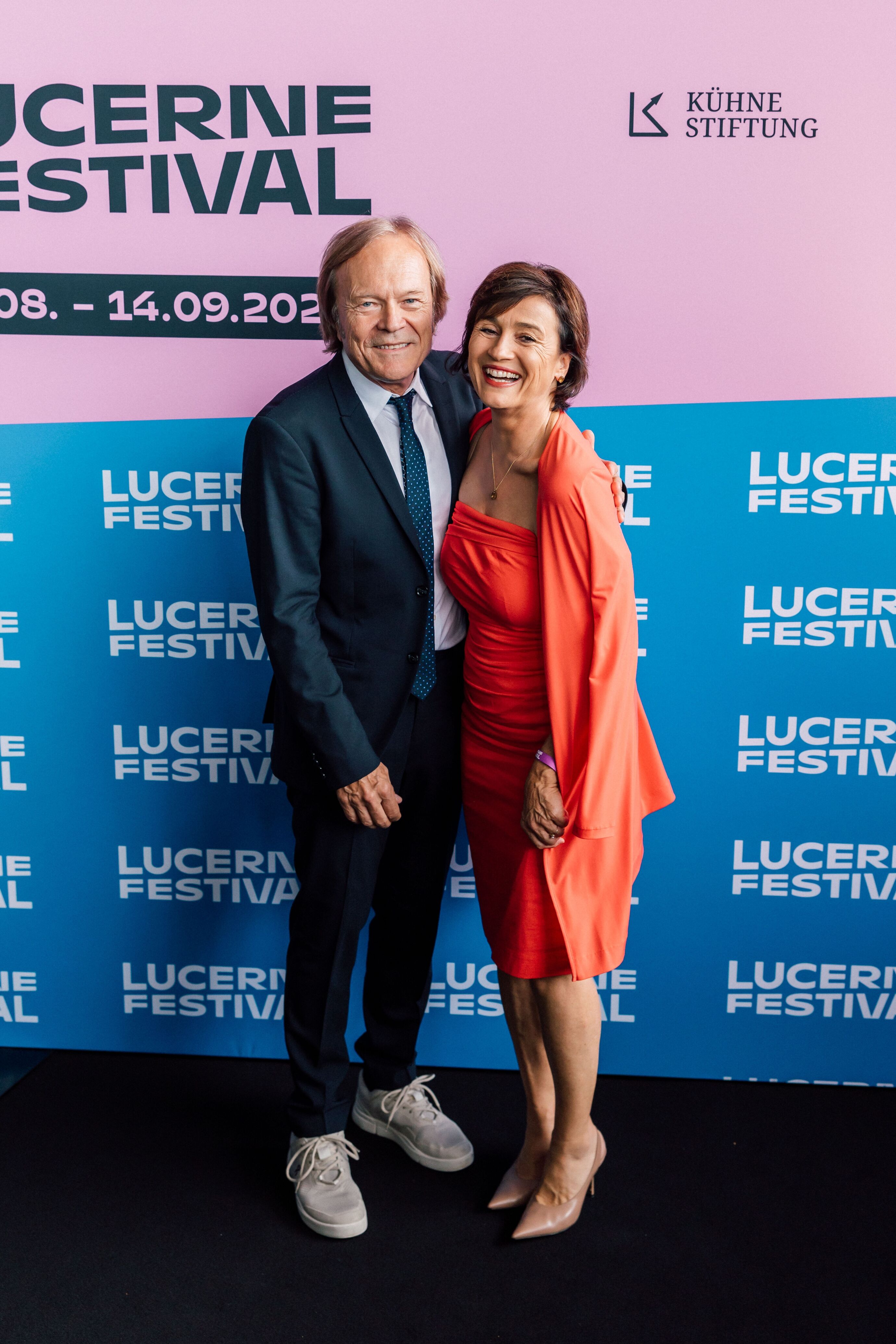 Luzern – Sandra Maischberger mit Ehemann Jan Kerhart beim Lucerne Festival