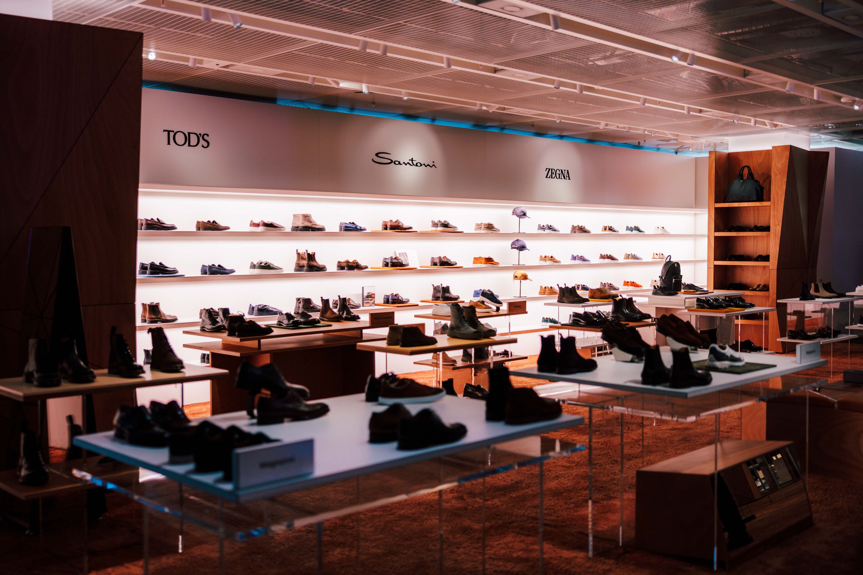 Luxuriöse Schuhboutique Tod’s im Globus Zürich